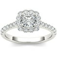 thumbnail image 1 of 1-1/4 Carat T.W. Diamond Single Halo 14kt White Gold Engagement Ring, 1 of 1