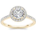 thumbnail image 1 of 1-1/4 Carat T.W. Diamond Single Halo 14kt Yellow Gold Engagement Ring, 1 of 1