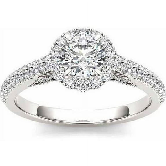 1-1/4 Carat T.W. Diamond Single Halo Engagement Ring in 14kt White Gold