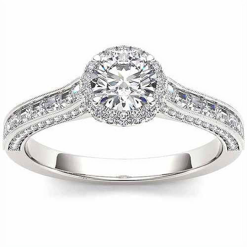 1-1/4 Carat T.W. Diamond Solitaire 14kt White Gold Engagement Ring