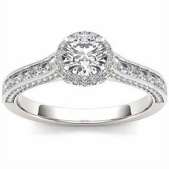 1-1/4 Carat T.W. Diamond Solitaire 14kt White Gold Engagement Ring