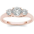 thumbnail image 1 of 1-1/4 Carat T.W. Diamond Three-Stone 14kt Rose Gold Engagement Ring, 1 of 1