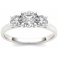 thumbnail image 1 of 1-1/4 Carat T.W. Diamond Three-Stone Engagement Ring in 14kt White Gold, 1 of 1