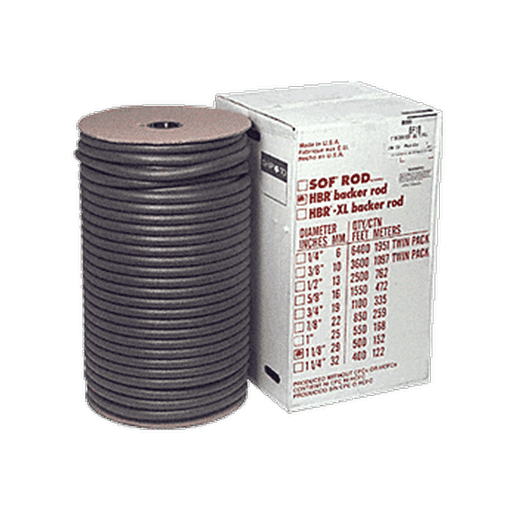 1-1/4" Closed Cell Backer Rod - 400 ft Bulk Box