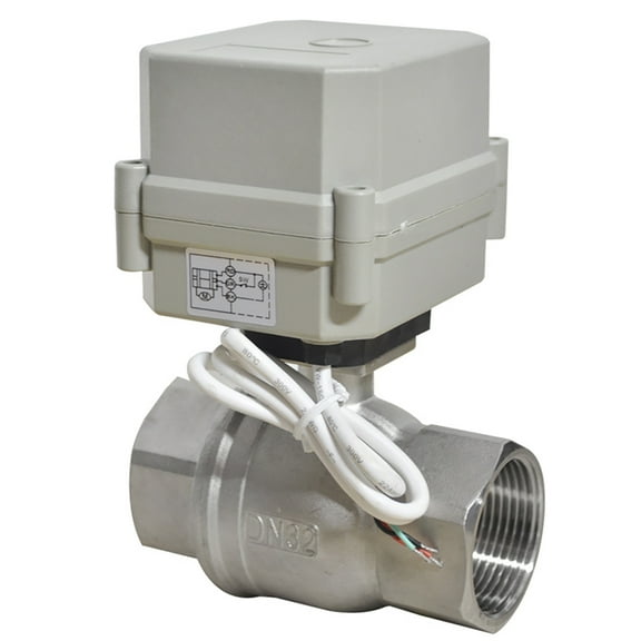 1 1/4" DN32 Two wires control Normally Closed Electric Ball Valve,AC/DC9-24V Stainless Steels Motorized Ball Valve