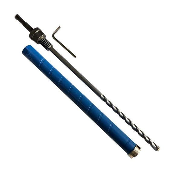 EDiamondTools 1-1/4" Diamond Core Drill Bit for Brick, Block w SDS Plus Pilot Bit Adapter