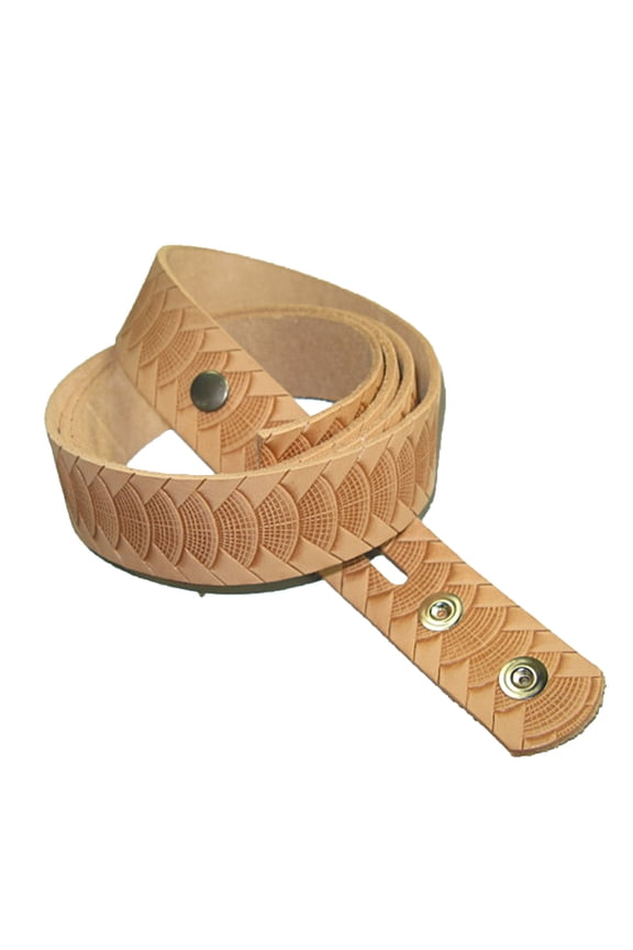 1-1/4" Embossed Reptile Weave Belt Blank