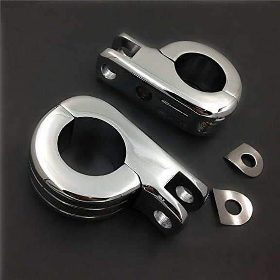 1 1/4" Engine Guard Footpeg P Clamps For Harley Honda Kawasaki Suzuki Yamaha BSA