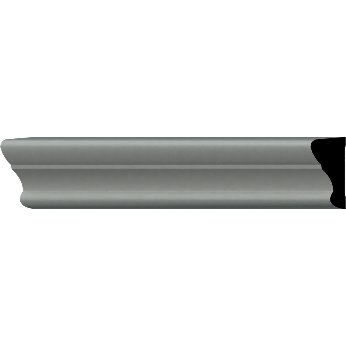 White Polyurethane Crown Panel Moulding, 94.5 Inches