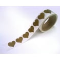 thumbnail image 1 of 1-1/4 Heart Shape Gold - 500 Scratch Off Labels Stickers, Designed to Create Your own Scratch-Off Cards, Raffles, Promotions, Wedding, Fun, Games etc., 1 of 7