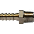 thumbnail image 1 of 1-1/4 Hose Barb X MIP 316SS Adapter, Stainless Steel Hose Barbs, Brass Fittings, 1 of 1