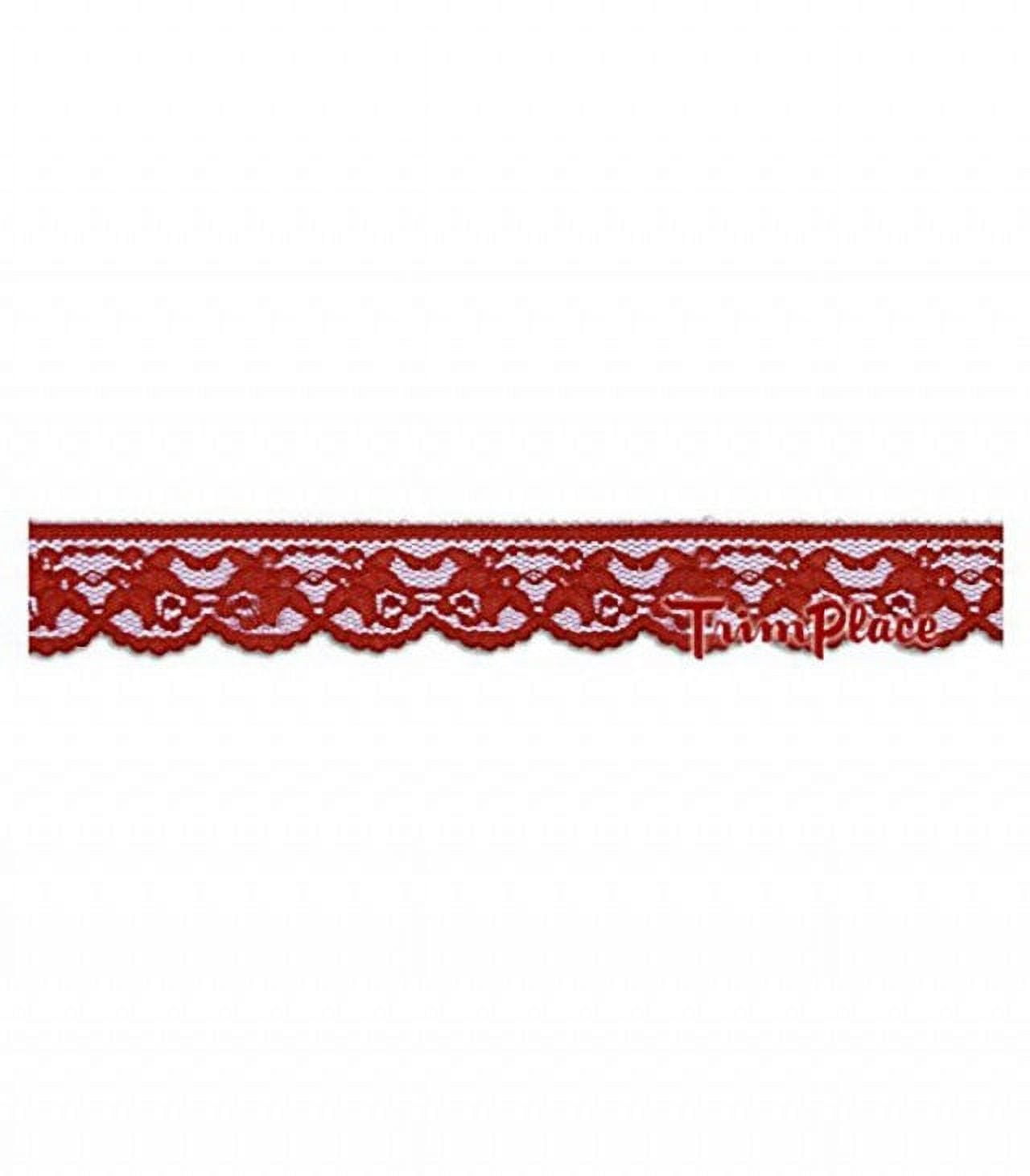1-1/4 INCH RED LACE