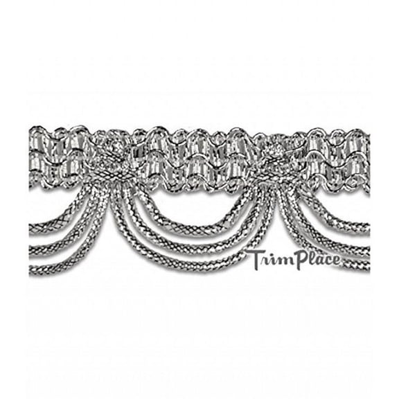 1-1/4 INCH SILVER GIMP LOOP