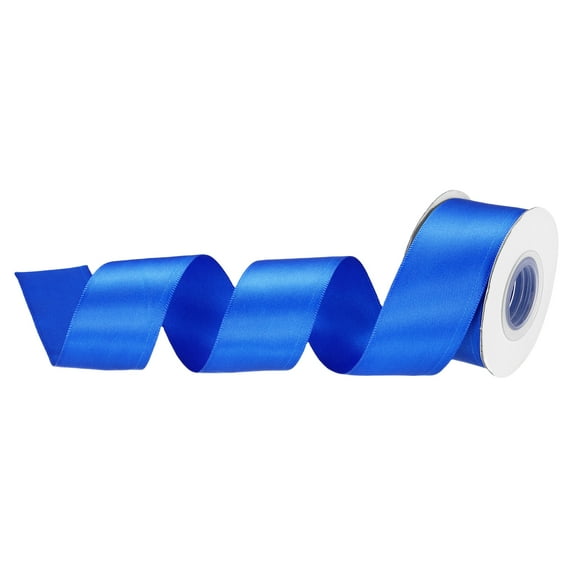 Uxcell 1 1/4 inch 10 Yard Satin Ribbon Grosgrain Thin Solid Silk Wedding Bouquet Ribbon Blue