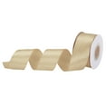 thumbnail image 1 of Uxcell 1 1/4 inch 10 Yard Satin Ribbon Grosgrain Thin Solid Silk Wedding Bouquet Ribbon Champagne, 1 of 7