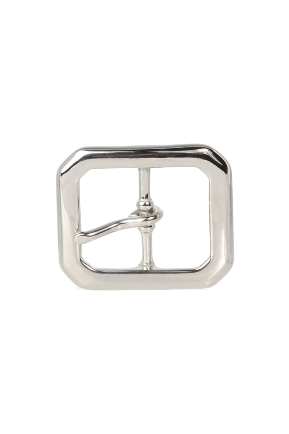 1 1/4 Inch Center Bar Single Prong Solid Brass Octagon Rectangular Belt Buckle