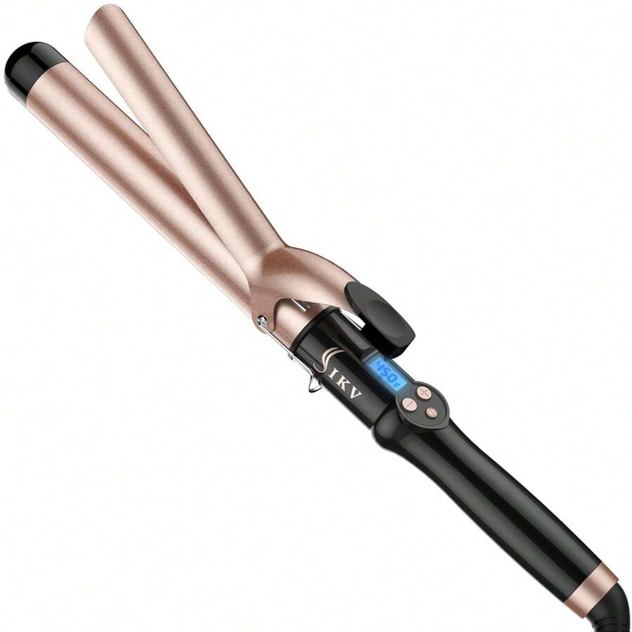 1 1/4 Inch Extra Long Barrel Curling Iron, Ceramic Tourmaline Curling ...