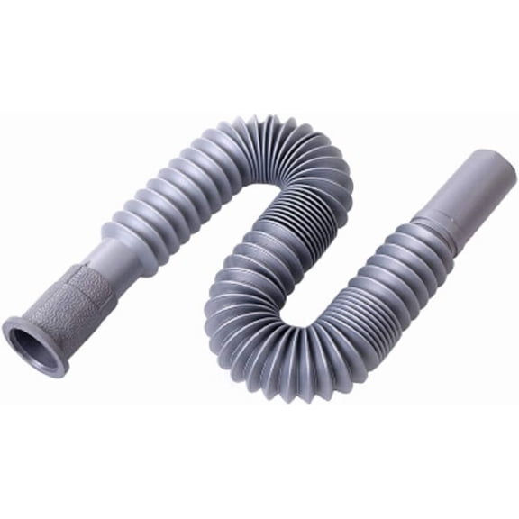 1-1/4 Inch Flexible and Expandable Drain Pipe Tube S Trap, Universal Plastic Angle Simple Extension Tube for Kitchen Bathroom Sink Sewer Drain Wash Basin