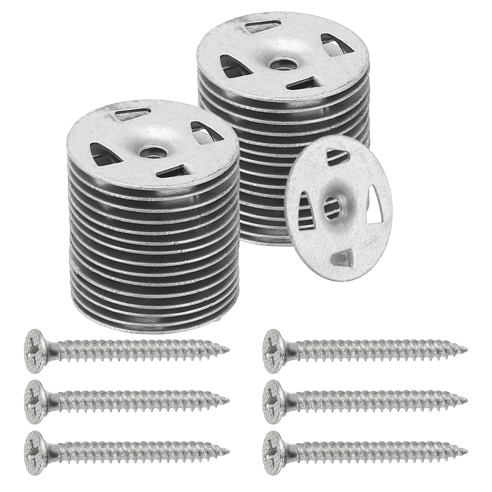 1-1/4 Insulation Washers, 100 Set 32mm Metal Insulation Washers Foam ...