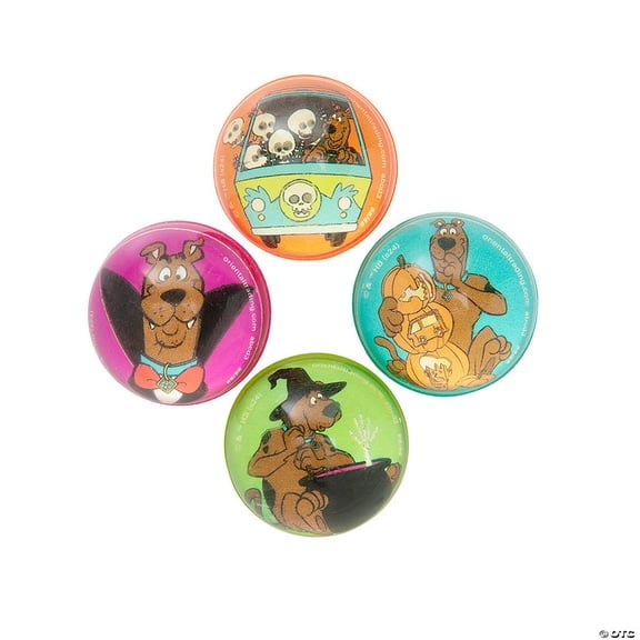 1 1/4" Mini Scooby-Doo! Halloween Rubber Bouncy Balls - 24 Pieces