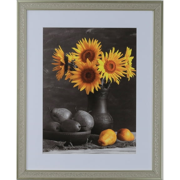 1-1/4" Polystyrene Renaissance Ornate Picture Frame - by WholesaleArtsFrames-com 16x22 3447 Series - Ancient Silver - Made In USA