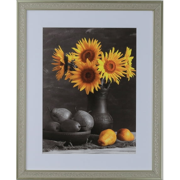 1-1/4" Polystyrene Renaissance Ornate Picture Frame - by WholesaleArtsFrames-com 24x36 3447 Series - Ancient Silver - Made In USA