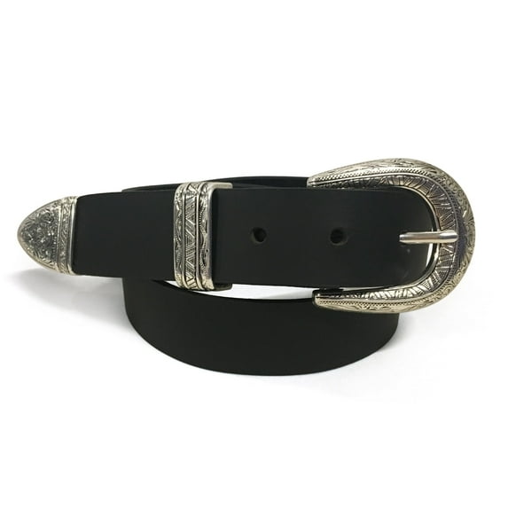 1 1/4" South Western Handmade Solid Buffalo Leather Belt -Size 36