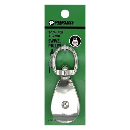 1 1/4" Swivel Pulley, Zinc, Peerless Chain Company, #4730138
