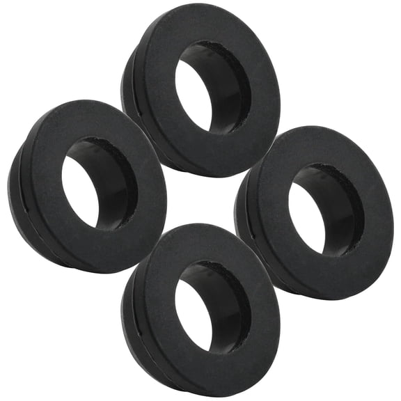 1-1/4" Top hat Rubber Grommets Drill Hole, 4 Pcs 13/16" ID Black Silicone Rubber Grommets for WiringAutomotiveFirewallHole PlugDeskScrewWater and Gas Pipe