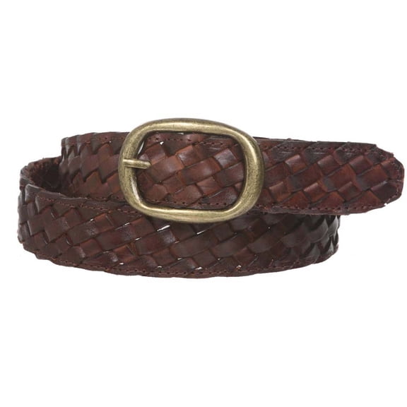 1 1/4" Women's Braided Woven Leather Belt