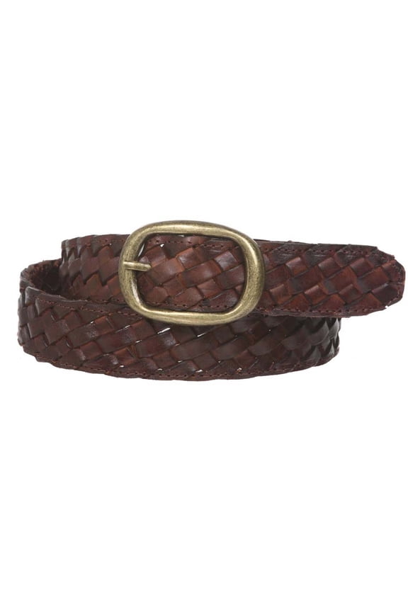 1 1/4" Women's Braided Woven Leather Belt
