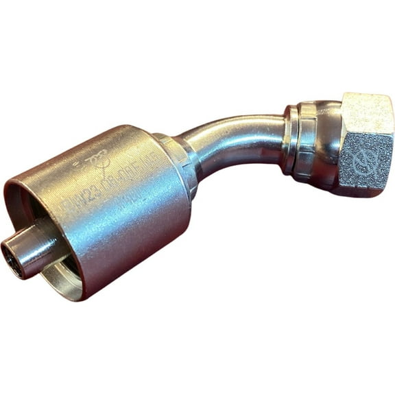1.1/4" X 1.1/2" Female JIC 45 Degree, 16-20FJ45 Hydraulic Swivel Crimp Fitting