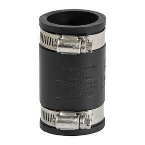 1-1/4 in. PVC Flexible Coupling with Stainless Steel clamps