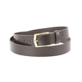 thumbnail image 1 of 1-1/4 in. US Steer Hide Leather Men's Dress Belt with Brushed Gold Finish Angled Buckle, 1 of 2