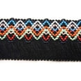 thumbnail image 1 of 1 1/4 inch Fringed Woven Jacquard Braid Ribbon, 10 Yards, 1 of 1