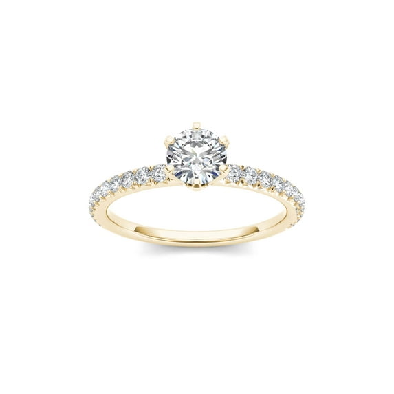 1 1/4ct TW Diamond Classic Engagement Ring in 14k Yellow Gold