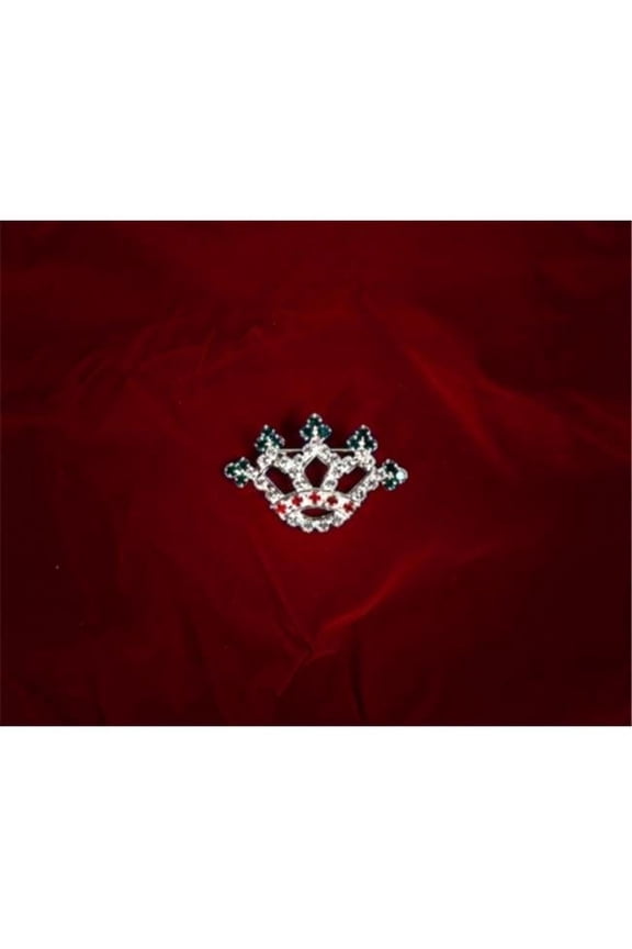 1-1/4in. Rhinestone Pin - Crown