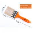 thumbnail image 1 of 1/1.5/2//2.5/3/4/5/6Inch Paint Brush Home Decoration Varnish Brush Wall and Furniture Paint Tool Plastic Handle Soft Hair Brush (2.5 inch), 1 of 7