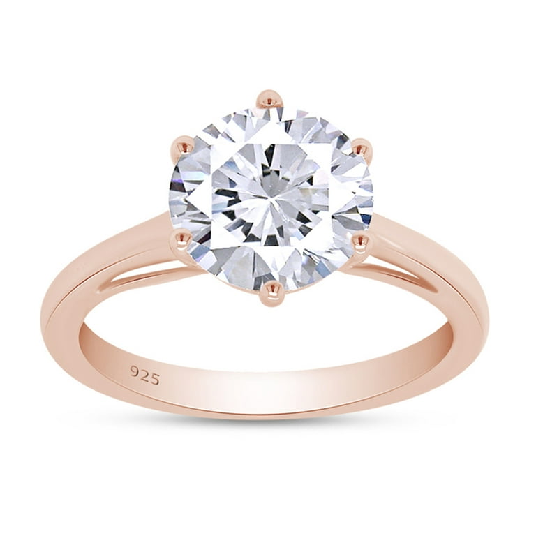 7mm round sale moissanite