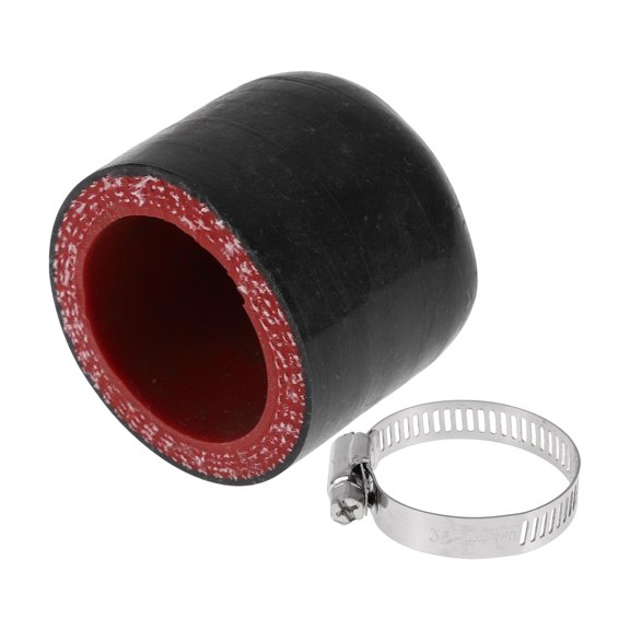 1-1/8" 28mm ID Silicone Rubber Hose End Cap 4-ply Polyester for Coolant Turbo Bypass Valve Vacuum 30mm Black Outside and Red Inside