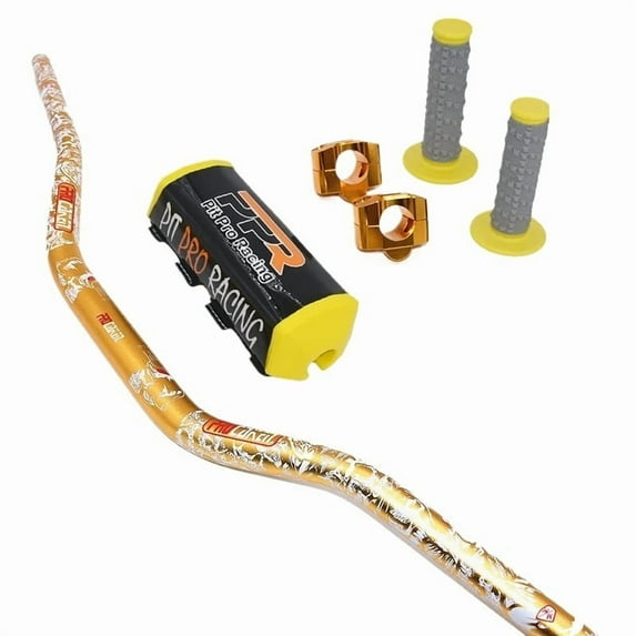 Applies to 1-1/8" Handlebar With Bar Pads Pit Pro Racing Handle Grips For Kayo BSE CRF KLX Motorcycle Dirt Pit Bike Atv Quad