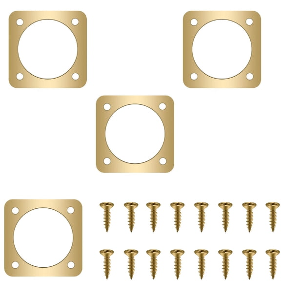 1 1/8 Inch Bird House Hole Protector, Bexikou 4 Pack Anti Predator Protection Plate, Birdhouse Entrance Cover Replacement for Small Birds Nesting Safety Outdoor Garden Use