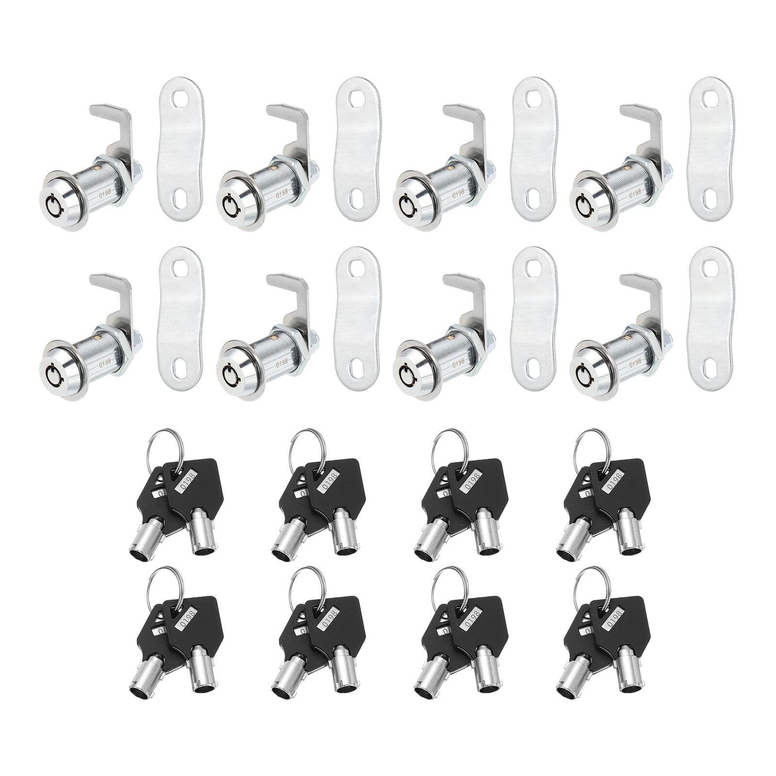 1-1/8 Inch Cabinet Locks with Key, Cam Replacement Lock Cylinder ...