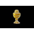thumbnail image 1 of 1-1/8 Inch Gold Plastic Charm Chalice Cup Favor Decoration (144 Pieces), 1 of 2