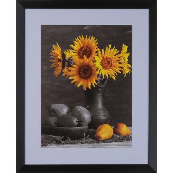 1-1/8" Polystyrene Modern Picture Frame by WholesaleArtsFrames-com 14x14 313-VI Series Black Made In USA