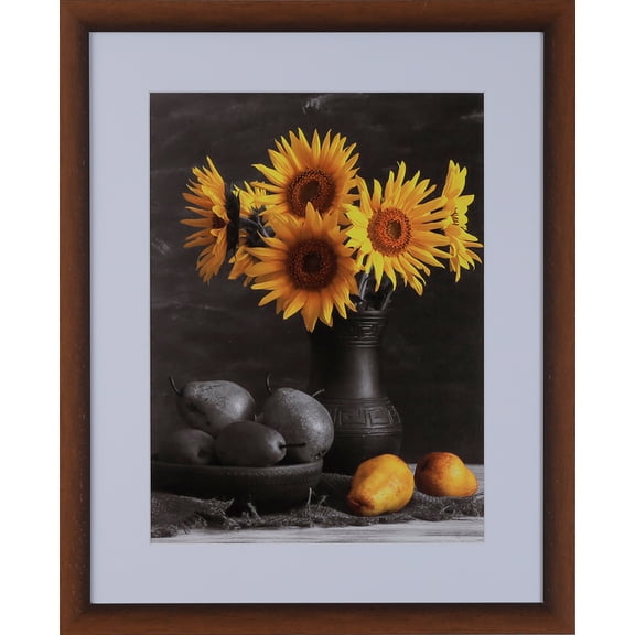1-1/8" Polystyrene Modern Picture Frame by WholesaleArtsFrames-com 22x22 313-VIII Series Wood Grain - Dark Brown Made In USA