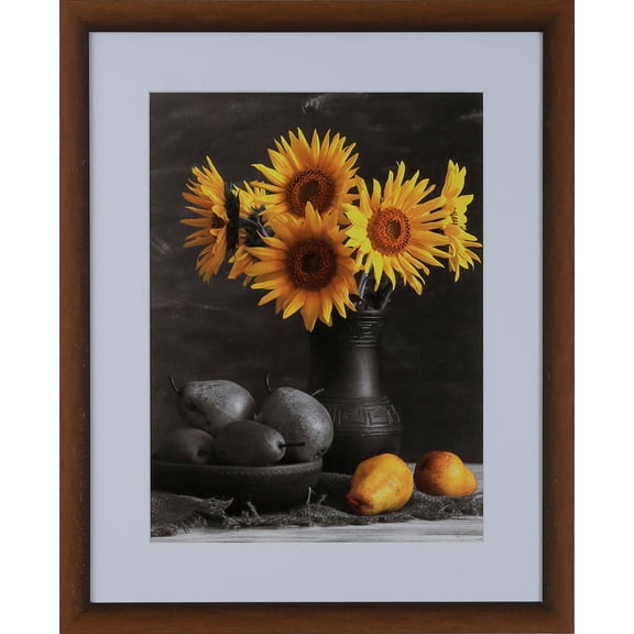 1-1/8" Polystyrene Modern Picture Frame by WholesaleArtsFrames-com 4x7 313-VIII Series Wood Grain - Dark Brown Made In USA