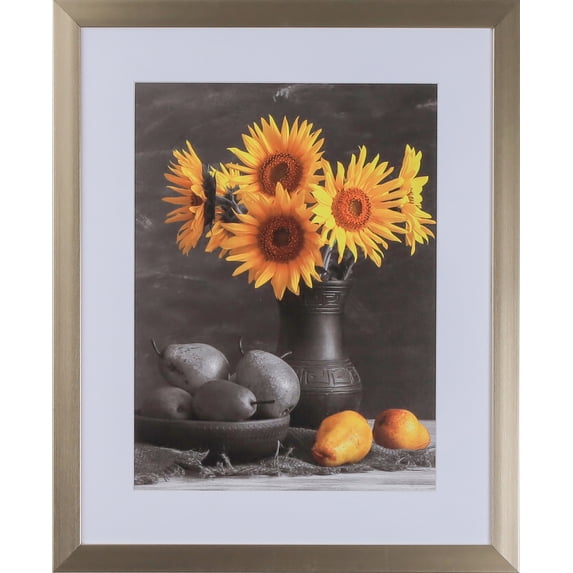 1-1/8" Polystyrene Modern Picture Frame by WholesaleArtsFrames-com 5x7 313 Series Pewter Silver Made In USA