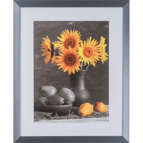 1-1/8" Polystyrene Modern Picture Frame by WholesaleArtsFrames-com 8x10 313-VI Series Bluish Silver Made In USA