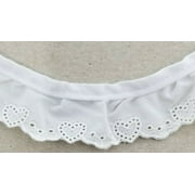 1-1/8" Ruffled Gathered Hearts Embroidery Eyelet Trimming - 9 Yards TOTAL!!!